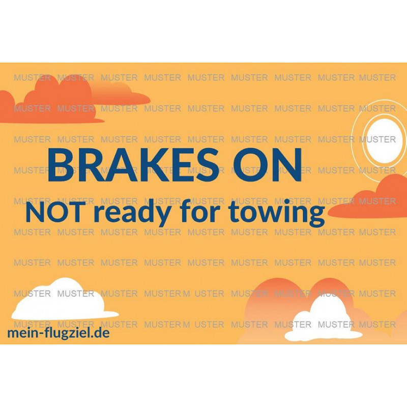 Brakes ON - Schild Brakes ON - Schild