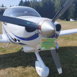 Brakes-ON Warnschild rot mit Kennzeichen und Telefonnummer