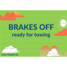 Brakes OFF - Schild